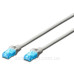 Сірий патч-корд cat.5e UTP (10м) AWG 26/7 CCA PVC Digitus DK-1512-100