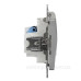 Телефонна/комп'ютерна розетка Schneider Electric Sedna Design & Elements RJ11+RJ45 кат. 6 UTP алюміній SDD113468