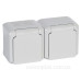 Розетка 2X2К+З Legrand Forix сіра