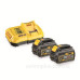 Комплект із зарядного пристрою та акумуляторів DeWALT DCB118T2 8А 10,8В/14,4В/18В/54В для інструментів (2шт)