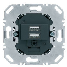 Подвійна USB розетка Berker 260205 (антрацит)