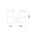 Вуличний світильник Ideal Lux 118659 Tronco E27 1x42W IP44 білий