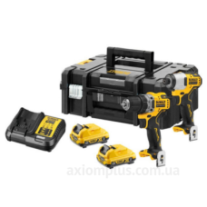 Набір із двох електроінструментів DeWALT DCK2110L2T DCD701, DCF801 c 2 АКБ та ЗУ