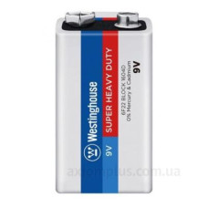 Сольова батарейка Westinghouse 6F22-SP1 Super Heavy Duty 9В/6F22 крона 1шт Сольова батарейка Westinghouse 6F22-SP1 Super Heavy Duty 9В/6F22 крона 1шт
