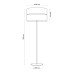 Торшер TK Lighting 5123 Nicol E27 1x15W IP20 чорний