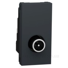Одинарна TV розетка Schneider Electric NU346154 1М (антрацит)