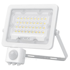 LED прожектор Videx F2e 30Вт 5000K (VL-F2e305W-S) з датчиком руху та освітленості