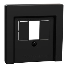 Накладка розетки TAE/аудіо/USB Schneider Electric Merten System M MEG4250-0403 (чорна матова)