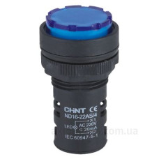 Індикатор Chint ND16-22D/2 AC/DC 230В синій (593074)
