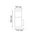 Вуличний світильник Goldlux 304612 New York E27 1x12W IP44 графітовий