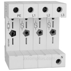 База (гніздо) для модуля захисного розрядника Schrack IS010340 Vartec 3P+N клас С База (гніздо) для модуля захисного розрядника Schrack IS010340 Vartec 3P+N клас С