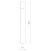Світильник вуличний Nowodvorski Ida E27 1x10W IP44 чорний ( 11373 )