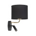 Бра, настінний світильник TK Lighting 4234 Richi E27+G9 1+1x15W+8W IP20 чорний