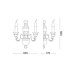 Бра, настінний світильник Ideal Lux 12902 Firenze E14 2x40W IP20 білий