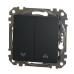 Вимикач для жалюзі Schneider Electric Sedna Design & Elements чорний SDD114104 Вимикач для жалюзі Schneider Electric Sedna Design & Elements чорний SDD114104