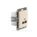 Розетка USB Schneider Electric Sedna Design & Elements A+C 3A 45Вт бежева SDD112404