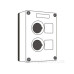 Корпус кнопкового поста Promfactor BOXP2-2 IP54 на 2 місця (BOXP2-2)