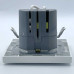 Розетка EL-BI VEGA білий мат 1-на з заземленням + 2USB (Type C+A) 2A ( 510-016200-334 )