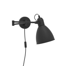 Бра, настінний світильник Eglo 97886 San Peri E27 1x40W IP20 чорний