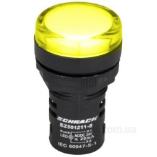 Жовтий LED індикатор Schrack BZ501211B 24В AC/DC (моноблок B) Жовтий LED індикатор Schrack BZ501211B 24В AC/DC (моноблок B)