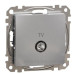 Кінцева TV-розетка 4 дБ Schneider Electric Sedna Design & Elements алюміній SDD113471