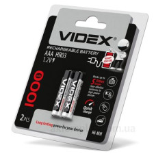 Акумулятор Videx AAA 1000мАч (HR03/1000/2DB) 1 шт Акумулятор Videx AAA 1000мАч (HR03/1000/2DB) 1 шт