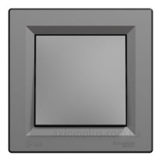 Одноклавішний вимикач Schneider Electric Asfora EPH0100271 (антрацит) Одноклавішний вимикач Schneider Electric Asfora EPH0100271 (антрацит)