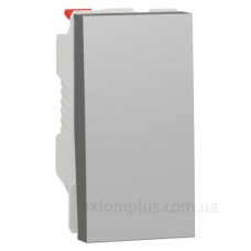 Одноклавішний перемикач Schneider Electric NU310330 (схема 6) 10А 1М (алюміній) Одноклавішний перемикач Schneider Electric NU310330 (схема 6) 10А 1М (алюміній)