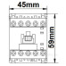 Контактор Schrack LZDM0913 Cubico Mini 230В AC 1НВ 4кВт 9А 3Р