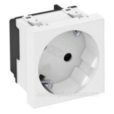 Розетка OBO Bettermann modul 45 з заземленням та шторками 250В 16A 33˚ червона (6120079)
