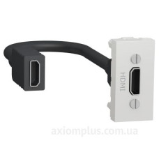 HDMI розетка Schneider Electric NU343018 1М (біла) HDMI розетка Schneider Electric NU343018 1М (біла)