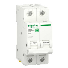 Автоматичний вимикач Schneider 6кА B 2p 32А Resi9 ( R9F02232 )