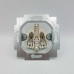 Розетка ABB basic55 cлонова кість 1-на з заземленням з кришкою ( 2CKA002018A0351 )