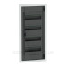Врізний щит Schneider Electric PrismaSeT XS LVSXP413 4 ряди 52М димчасті двері