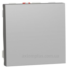 Одноклавішний вимикач Schneider Electric NU320630 (схема 1) 10А 2М (алюміній) Одноклавішний вимикач Schneider Electric NU320630 (схема 1) 10А 2М (алюміній)