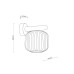 Бра, настінний світильник TK Lighting 11067 Salvia E14 1x10W IP20 коричневий