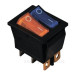 Перемикач TNSy KCD2-2101N BL+Y/B з підсвічуванням синій+жовтий (TNSy5500808)
