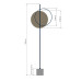 Торшер babich.studio Mid GF LED 1x17W 3000K/4000K 1900Lm IP20 чорний