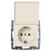 Розетка Lezard Rain (703-0388-123B) з кришкою із з/к ПБТ (кремова)