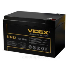 Свинцево-кислотний акумулятор Videx 6FM12 12мАг 12В (6FM12 1CB) Свинцево-кислотний акумулятор Videx 6FM12 12мАг 12В (6FM12 1CB)