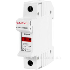 Утримувач запобіжника E.Next e.fuse.1038.h1 на DIN-рейку 10х38 1р 32А (i0300001) Утримувач запобіжника E.Next e.fuse.1038.h1 на DIN-рейку 10х38 1р 32А (i0300001)
