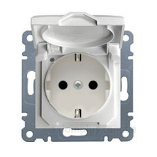 Розетка з кришкою, WL1150 Lumina-2, біла, Hager Розетка з кришкою, WL1150 Lumina-2, біла, Hager