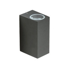 Вуличний світильник Azzardo AZ4312 Rimini Square GU10 2x35W IP54 темно-сірий Вуличний світильник Azzardo AZ4312 Rimini Square GU10 2x35W IP54 темно-сірий
