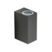 Вуличний світильник Azzardo AZ4312 Rimini Square GU10 2x35W IP54 темно-сірий Вуличний світильник Azzardo AZ4312 Rimini Square GU10 2x35W IP54 темно-сірий