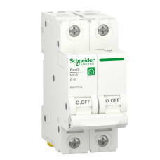 Автоматичний вимикач Schneider 6кА B 2p 16А Resi9 ( R9F02216 )