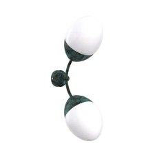 Бра, настінний світильник Pikart 35416-2 Burgeon Sconce E14 2x60W IP20 бірюзовий