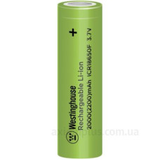 Акумулятор літій-іонний Westinghouse ICR18650F-2000 (2200) Li-ion ICR18650 3,7В 2000-2200 mАг 1шт