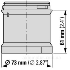 Білий модуль сигнальної колони Eaton SL7-L24-W 24В Ø70мм