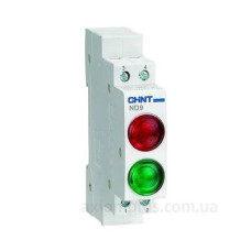 Модульний індикатор Chint ND9-2/GR AC/DC230В зелений/червоний (594138) Модульний індикатор Chint ND9-2/GR AC/DC230В зелений/червоний (594138)