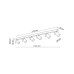 Світильник поворотний, спот TK Lighting 6183 Top GU10 6x10W IP20 коричневий
